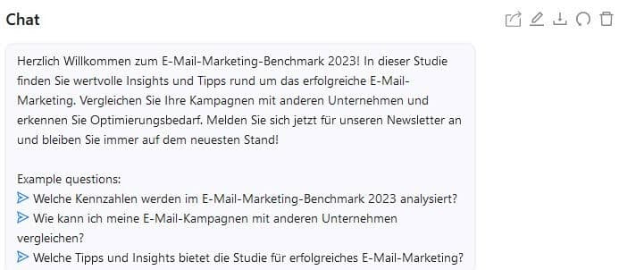 So fasst Chatpdf die 51-seitige Studie innerhalb von Sekunden zusammen.