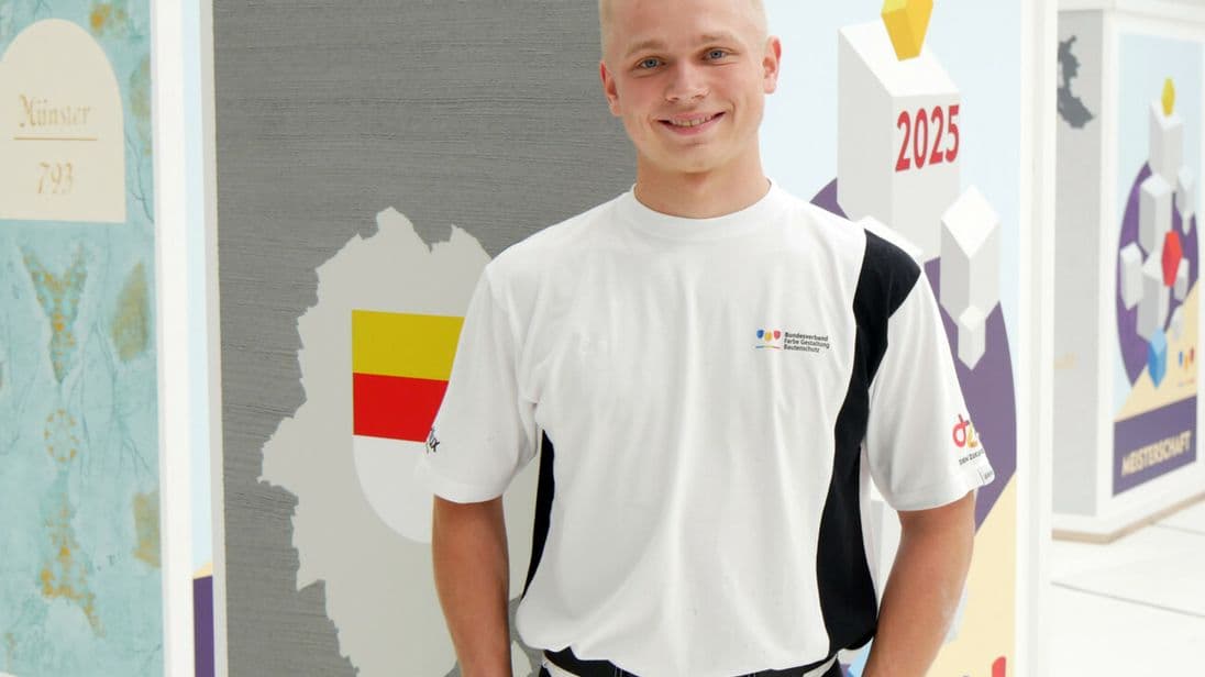 Bronze gab es für den Maler und Lackierer Jonas Schneegans aus Niedersachsen.