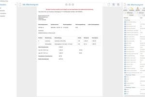 Visualisierte XRechnung: Mit einem Viewer lassen sich die Daten gut lesbar darstellen.