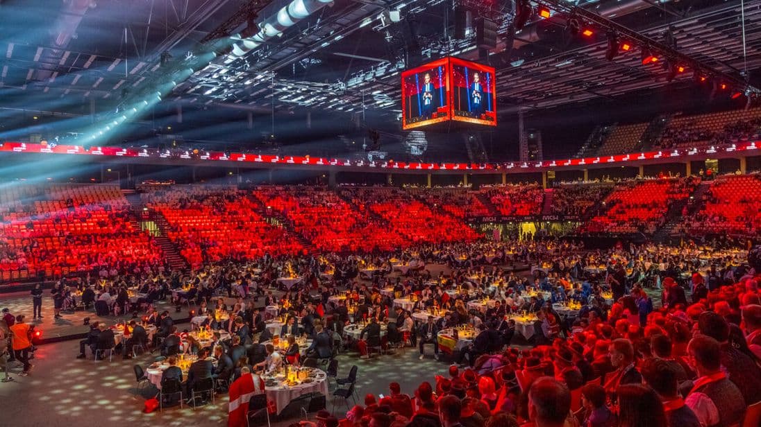 Die Abschlusszeremonie und Siegerehrung bei den EuroSkills 2025 in Herning.