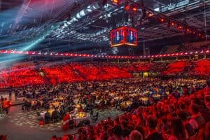 Die Abschlusszeremonie und Siegerehrung bei den EuroSkills 2025 in Herning.