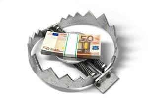 Falle mit Geld
