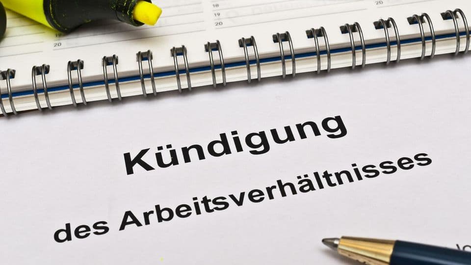 Die Kündigung eines Arbeitsvertrages muss formal korrekt ablaufen.