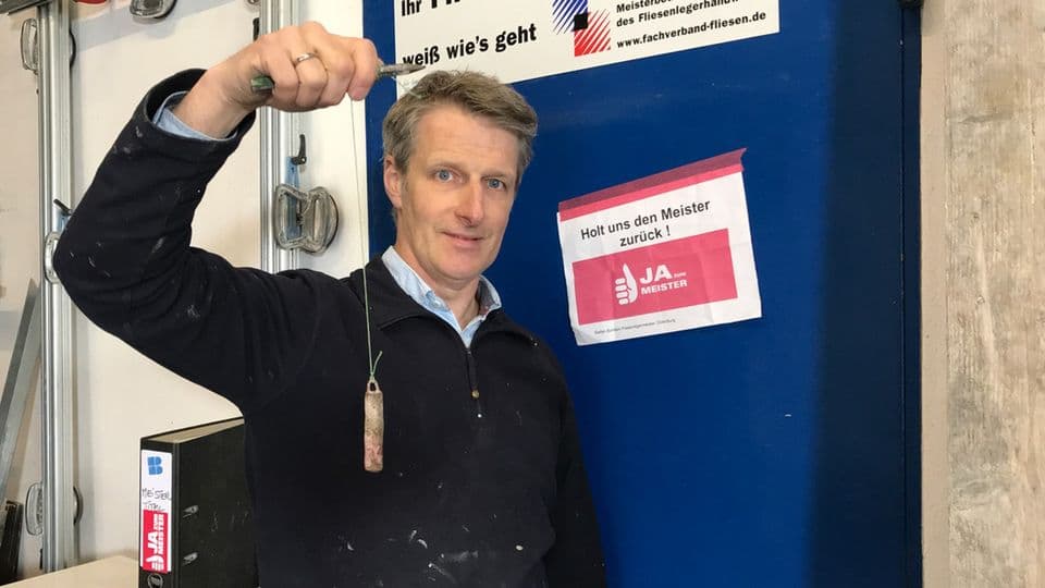 Stefan Bohlken mit Lot