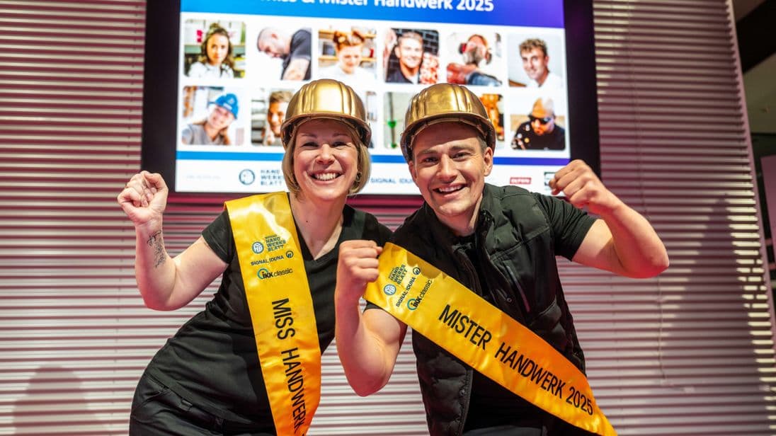 Katja Lilu Melder und Marius Karl Hanten wurden 2025 zu Miss und Mister Handwerk gekürt. Im März entscheidet eine Jury, wer die neuen Titelträger sind.