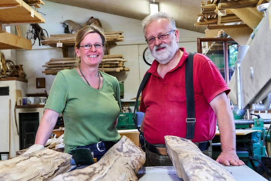 Meike und Gerhard Butzer haben jahrelange Erfahrung im Bogenbau und geben ihr Wissen gerne weiter. 
