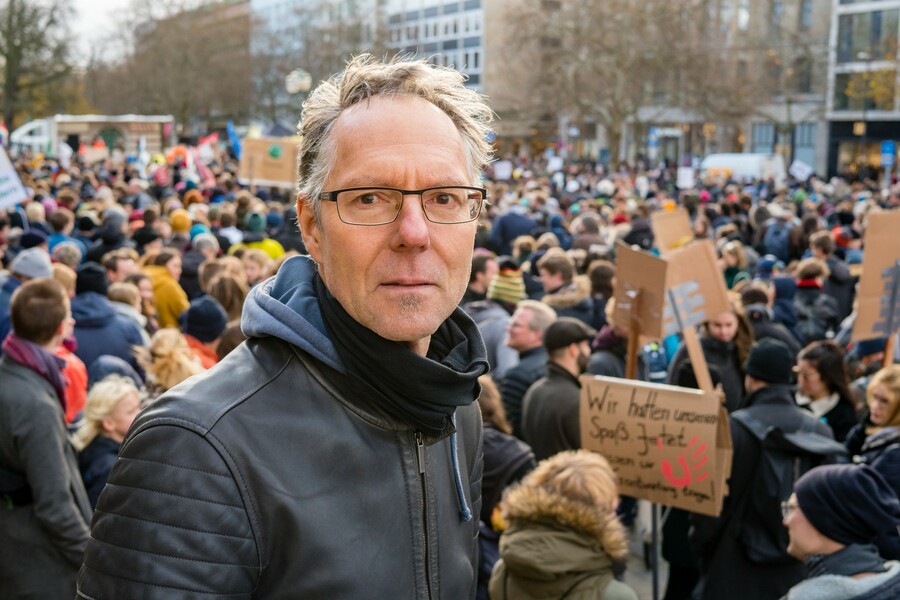 Dachdeckermeister Jörg Ewald unterstützt die „Fridays for Future“-Bewegung: „Wir müssen die Wende schaffen!“
