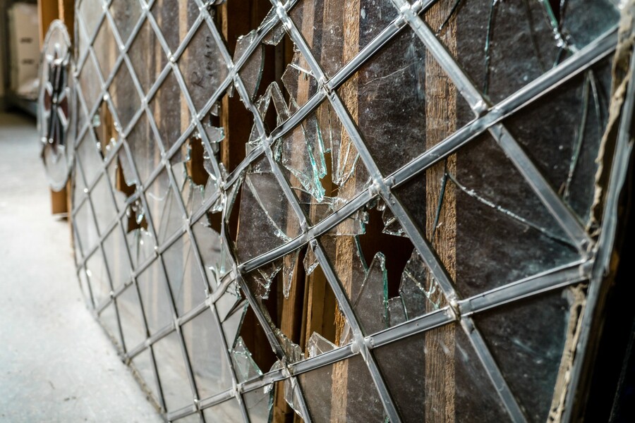 Dieses Kirchenfenster fiel Vandalen zum Opfer. Bei Glas Wilde II wird es wiederhergestellt.