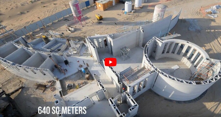 In Dubai hat das US-Unternehmen Apis Cor das größte 3D-Druck-Haus der Welt gebaut. 