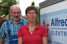 Sind für die geplante einrichtungsbezogene Impfpflicht gerüstet: Elektromeister Alfred Finke und Unternehmerfrau Iris Lehnert-Finke.