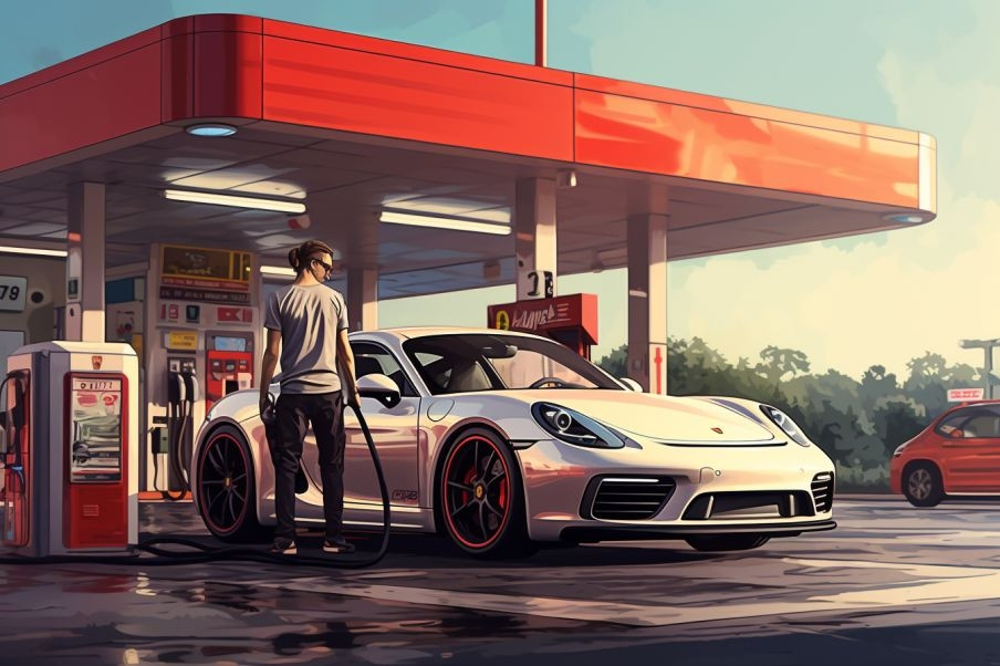 Porsche tanken kostet Mitarbeiter den Job: Denn er nutzte die Tankkarte seines Firmenwagens entgegen der betrieblichen Regeln mehrfach privat.